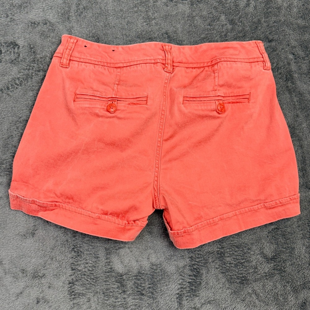 Liverpool Los Angeles Coral Orange Cotton Blend‎ Shorts Womens Size 4 - Picture 6 of 10